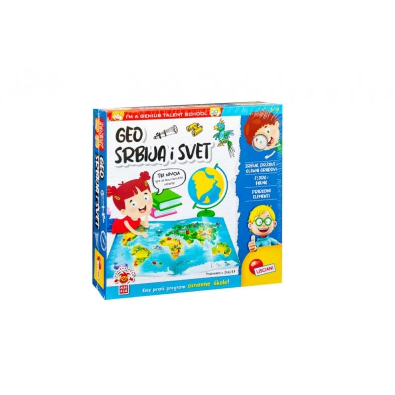 LISCIANI MALI GENIJE EDUKATIVNI SET ZANIMLJIVA GEOGRAFIJA