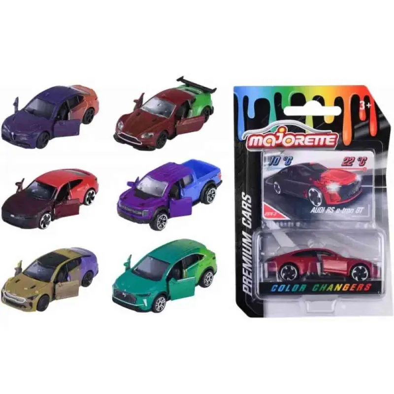 MAJORETTE COLOUR CHANGERS 7.5 CM ASST