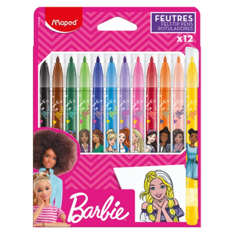 MAPED FLOMASTER BARBIE 12