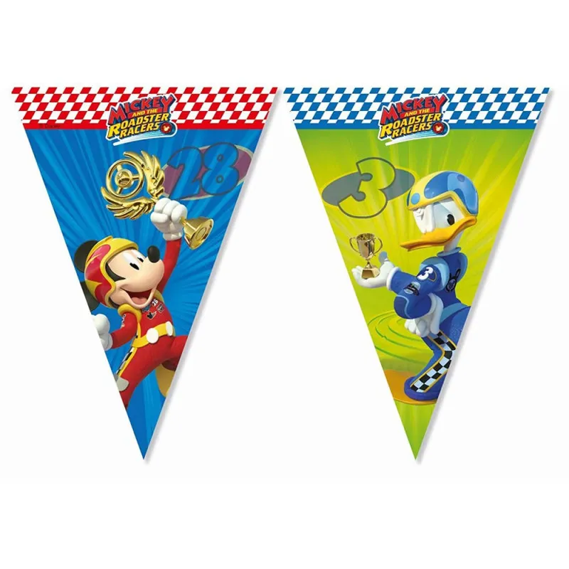 MICKEY ROADSTER RACERS DISNEY PARTY ZASTAVE 1/1