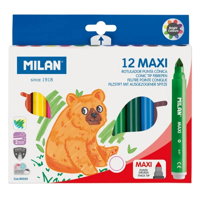 MILAN FLOMASTER MAXI 12 KOM