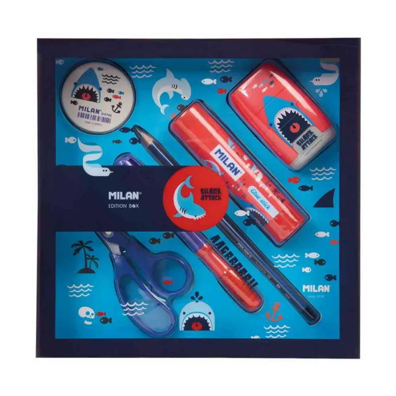 MILAN GIFT BOX SHARK ATTACK PLAVI