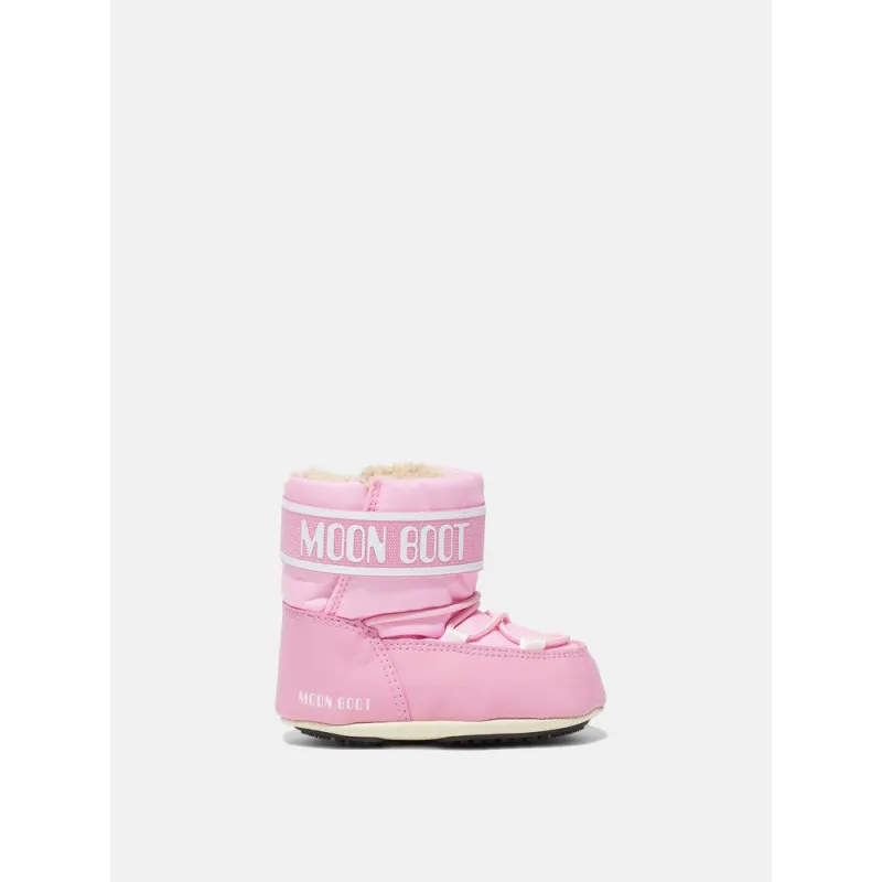 MOON BOOT CIZME CRIB NYLON PINK