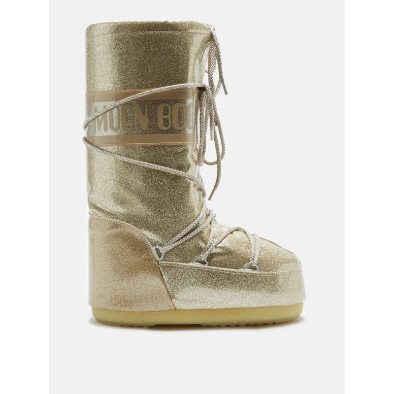 MOONBOOT ICON GLITTER GOLD