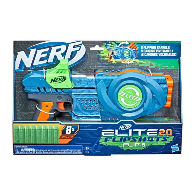 NERF ELITE 2.0 FLIPSHOTS FLIP-8 BLASTER