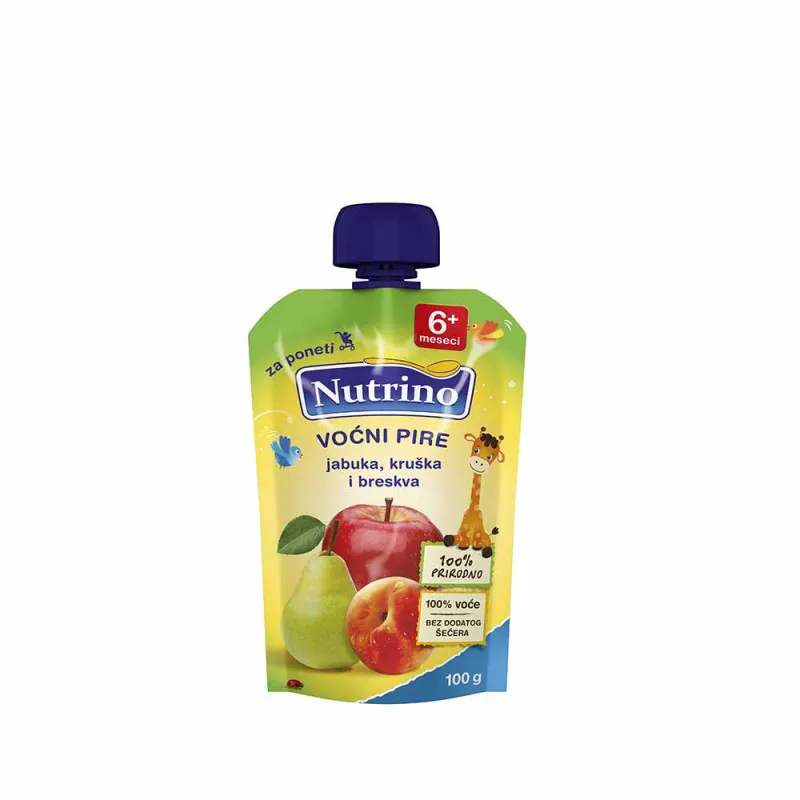 NUTRINO POUCH JABUKA, KRUSKA I BRESKVA 100G