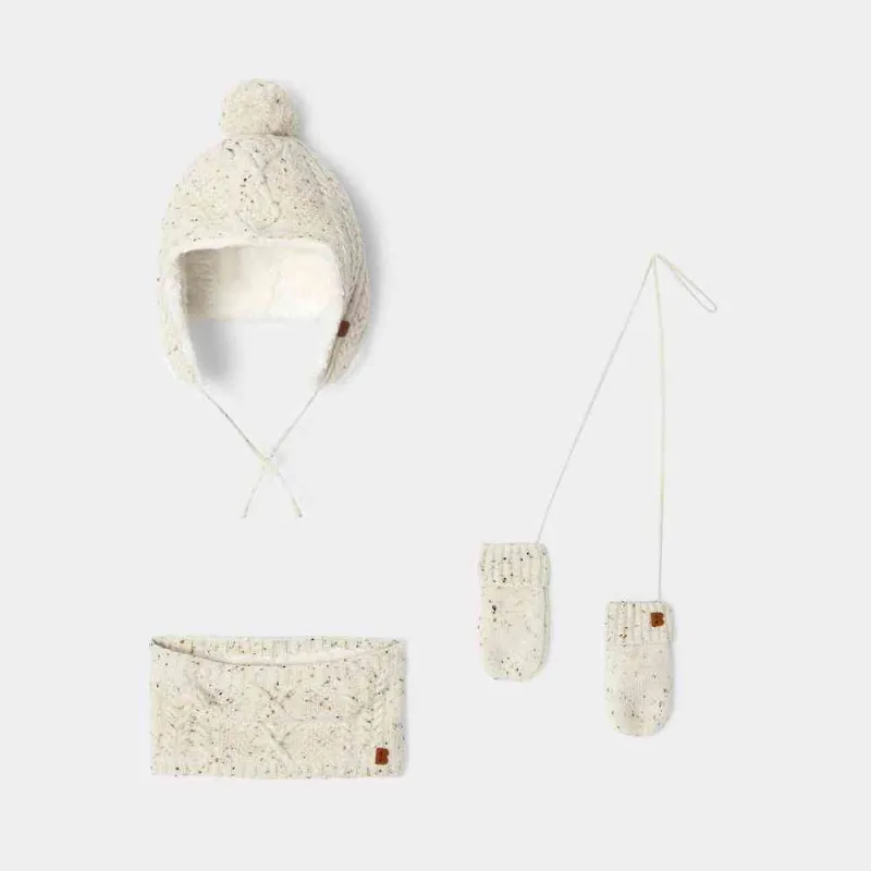 OBAIBI SET KAPA, SAL, RUKAVICE PERUBADGE