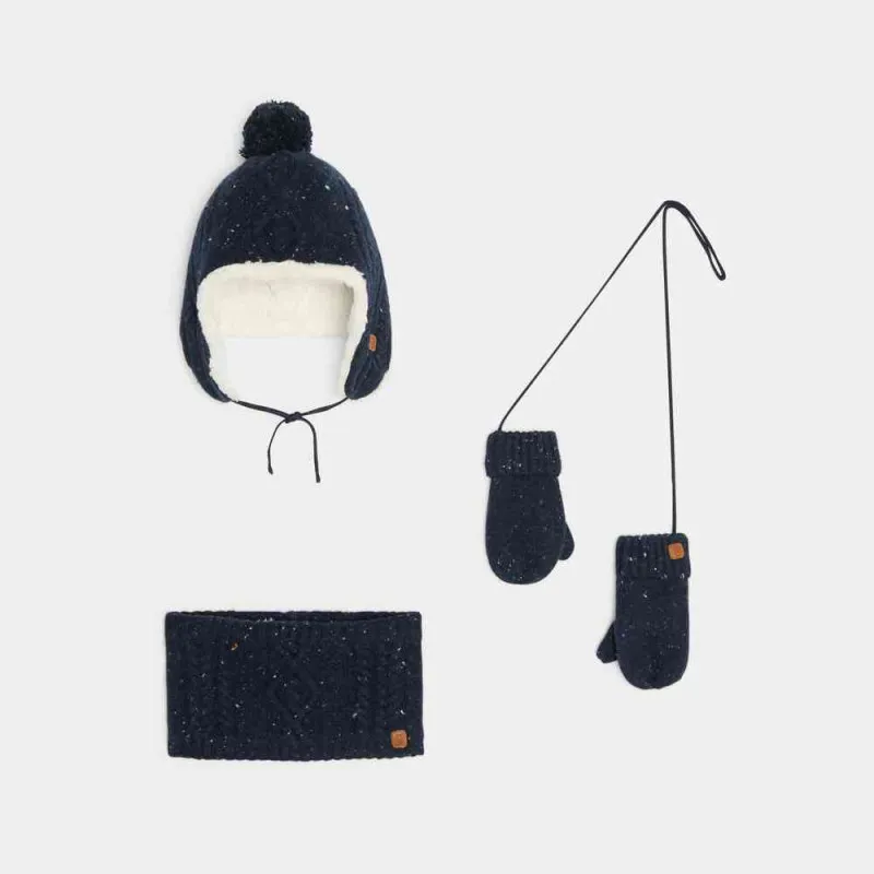 OBAIBI SET KAPA, SAL, RUKAVICE PERUBADGE