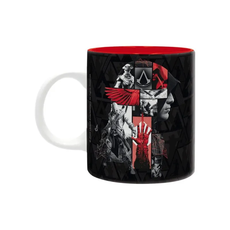 ŠOLJA ABYSTYLE - ASSASSIN S CREED - BLACK &amp; RED CREST 320ML