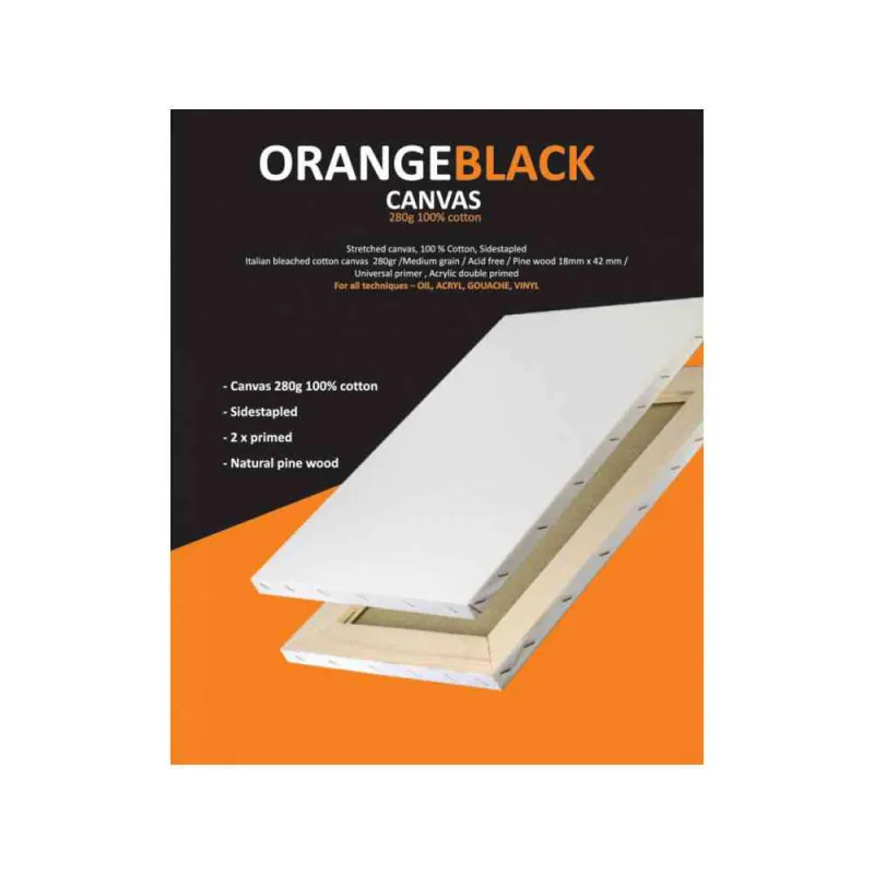ORANGEBLACK CANVARS 20X30CM