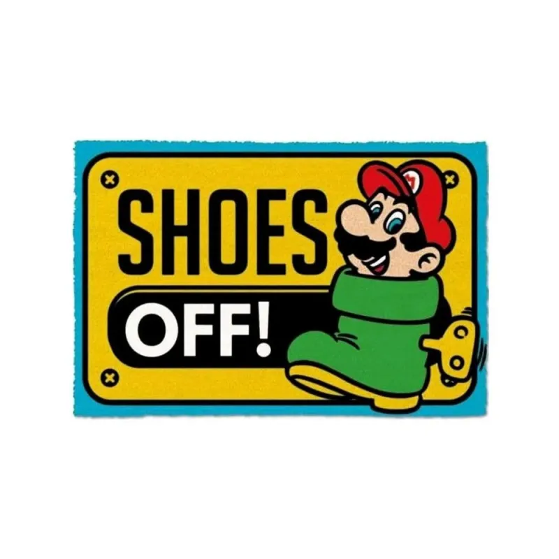 OTIRAČ SUPER MARIO - SHOES OFF COLOUR - DOORMAT