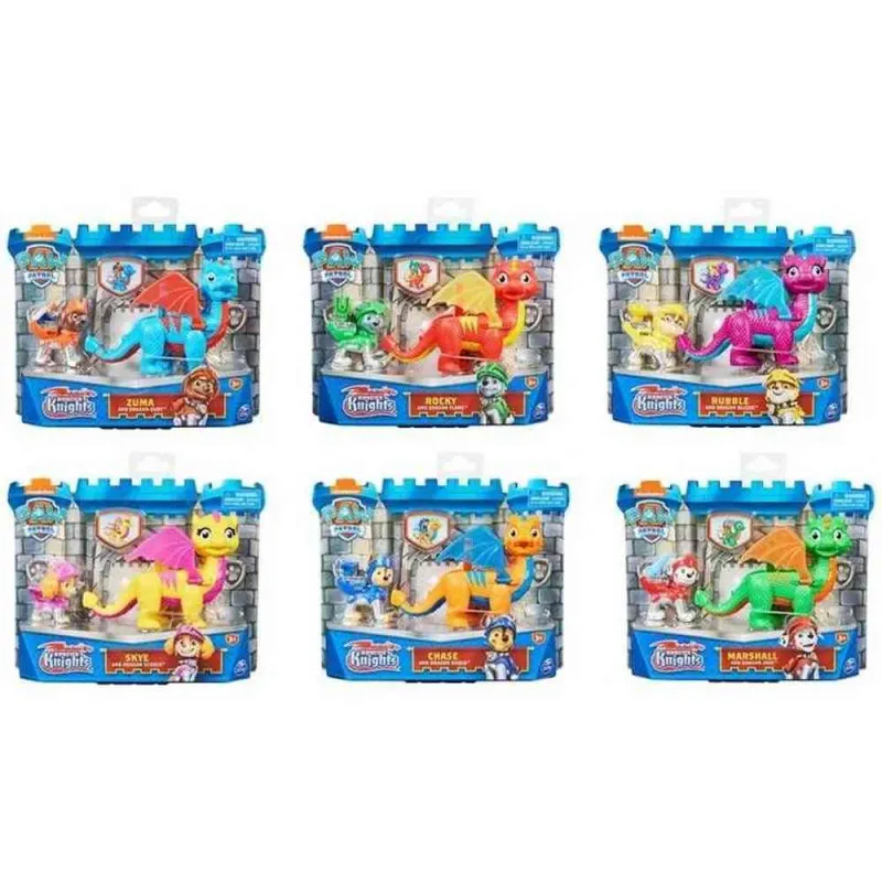 PAW PATROL VITEZI FIGURA I ZMAJ ASST