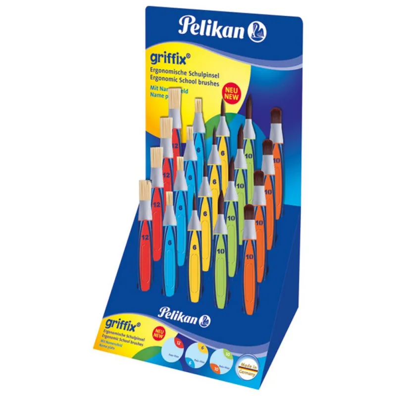 PELIKAN CETKICE ERGONOMSKE ZA TEMPERE I VODENE GRIFFIX  603232 DISPLAY