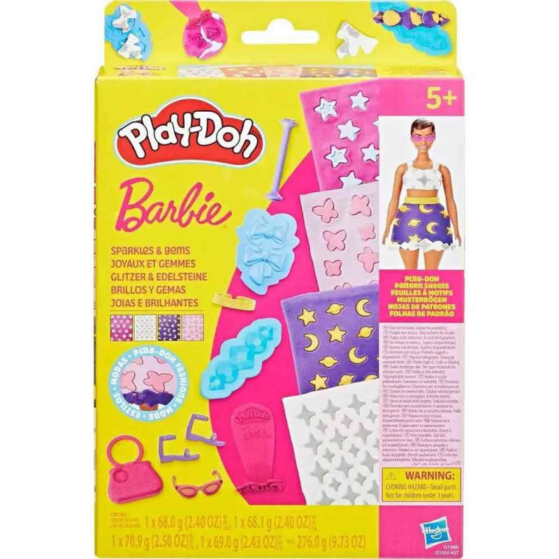 PLAY DOH BARBIE DESIGNER PATTERNS PACKS AST