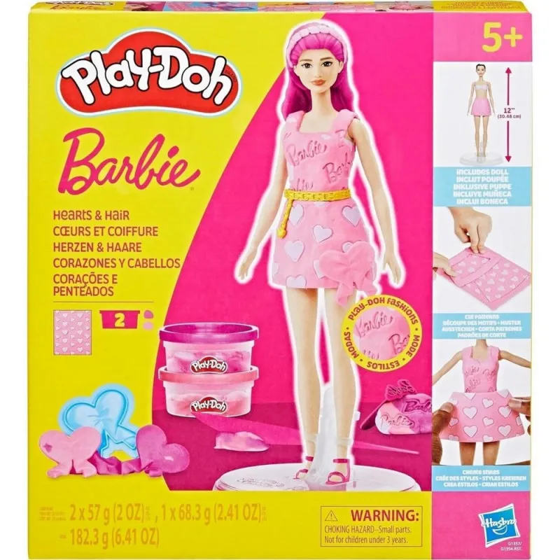 PLAY DOH BARBIE HEARTS AND HAIR