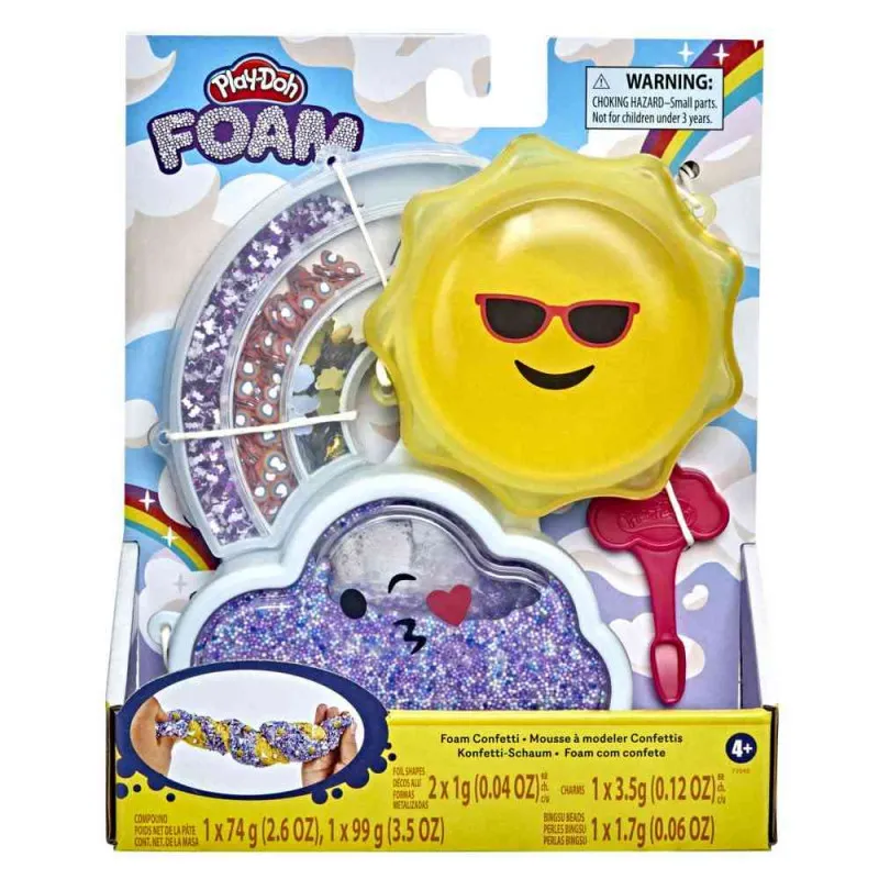 PLAY DOH FOAM CONFETTI ASST