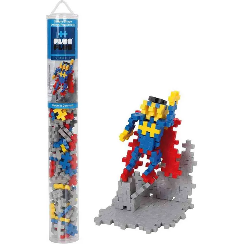 PLUS-PLUS SUPERHERO / 100 PCS TUBE