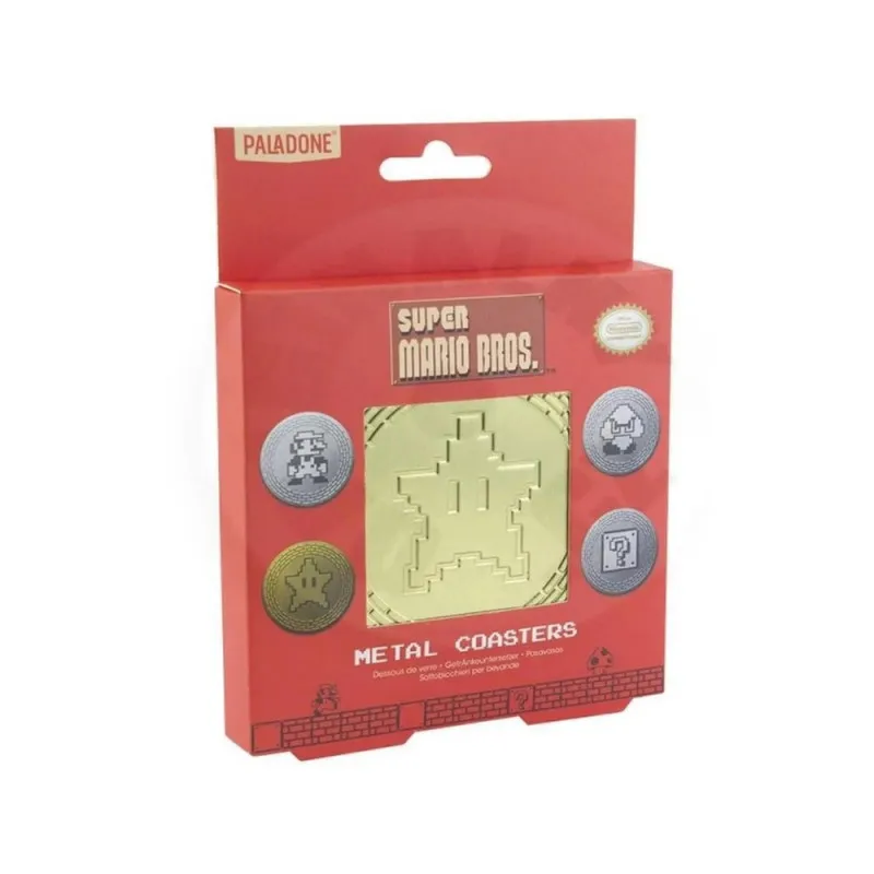PODMETAČI ZA ČAŠE PALADONE - SUPER MARIO METAL COASTERS