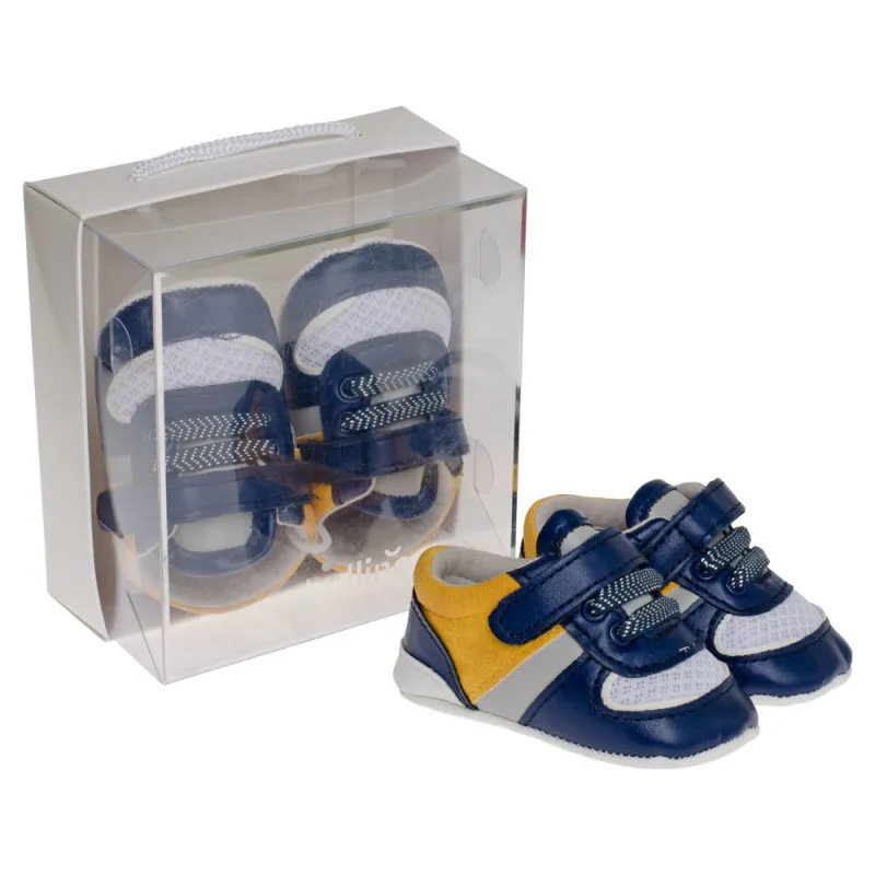POLLINO NEHODAJUCE PATIKA NAVY AND YELLOW