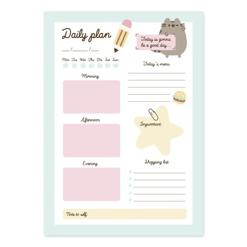 PUSHEEN DNEVNI PLANER FOODIE COLLECTION