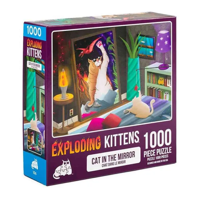 PUZZLE FOR ADULTS EXPLODING KITTENS - CAT IN THE MIRROR