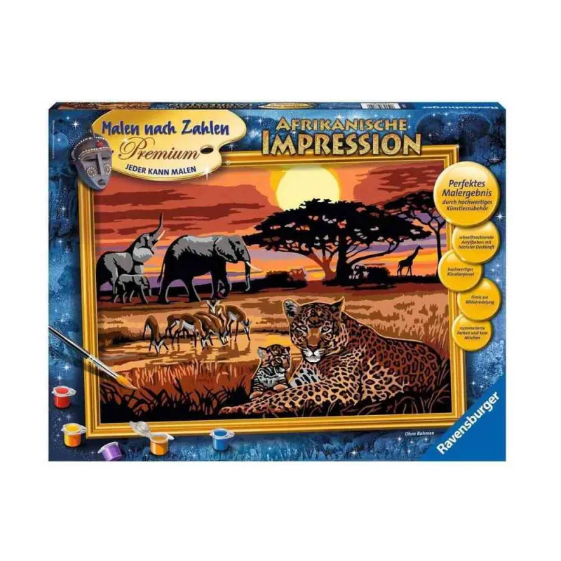 RAVENSBURGER DRUSTVENA IGRA – SLIKAJ PO BROJEVIMA  – UTISAK IZ AFRIKE