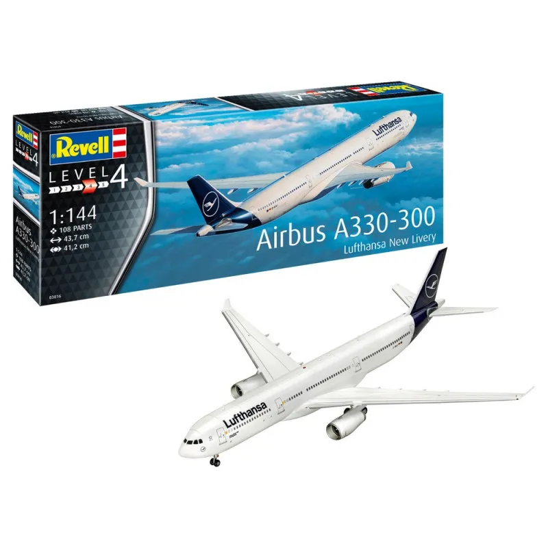 REVELL MAKETA AIRBUS A330-300 LUFTHANSA NEW LIVERY