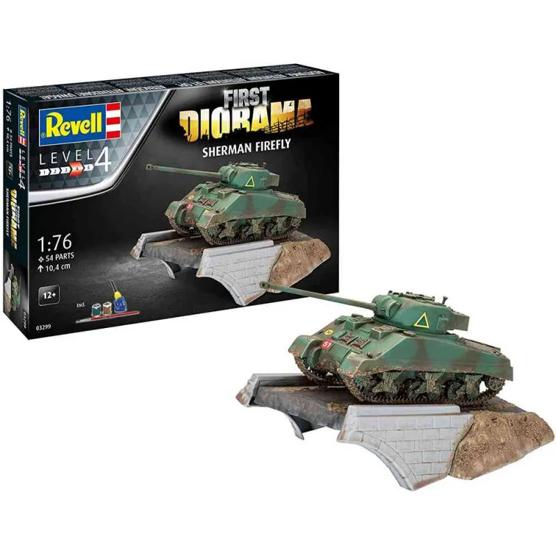 REVELL MAKETA FIRST DIORAMA SET - SHERMAN FIREFLY