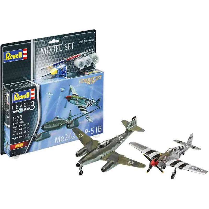REVELL MODEL SET COMBAT SET BF109G-10 &amp; SPITFIRE MK.V