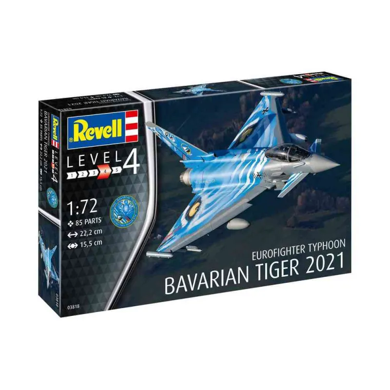REVELL MODEL SET EUROFIGHTER TYPHOON"BAVARIAN TIGER 2021"