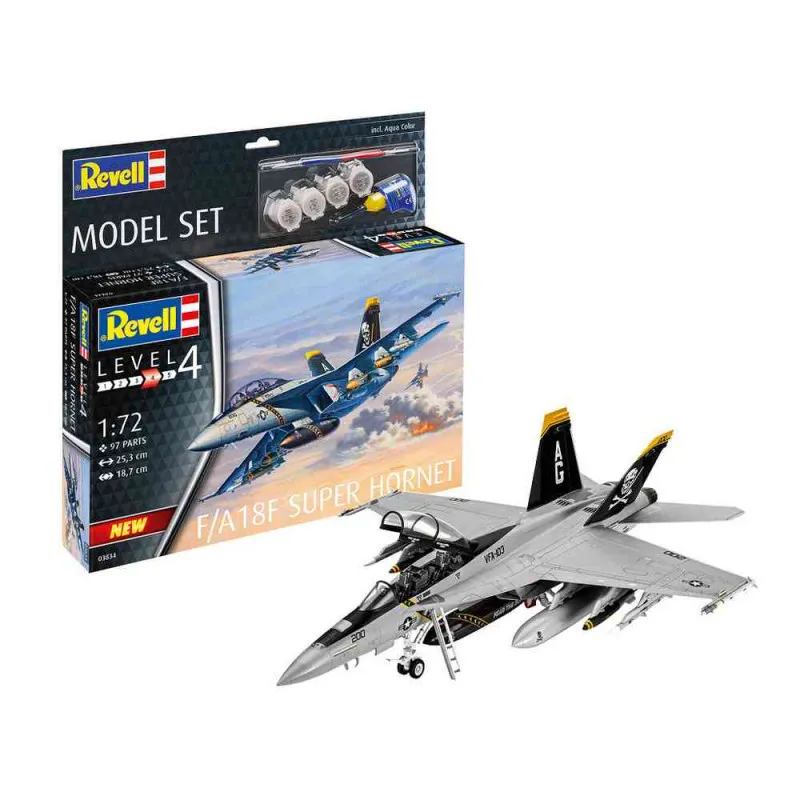 REVELL MODEL SET F/A-18F SUPER HORNET