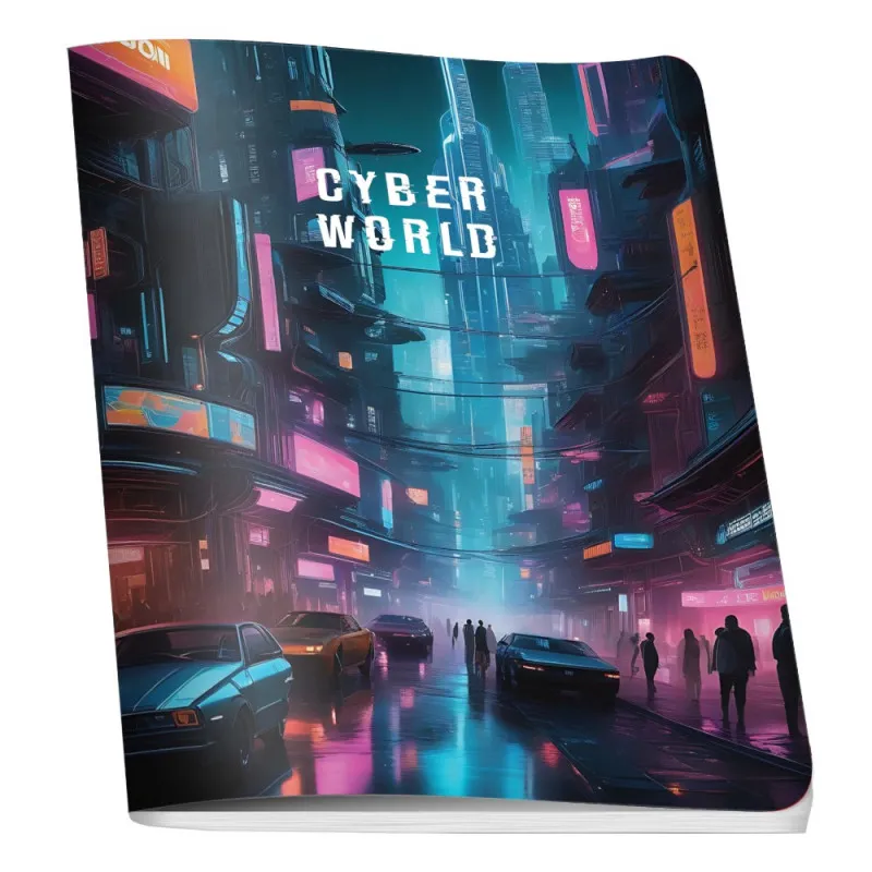 SAVPO SVESKA A4 CYBER WORLD MEK POVEZ LATAJN