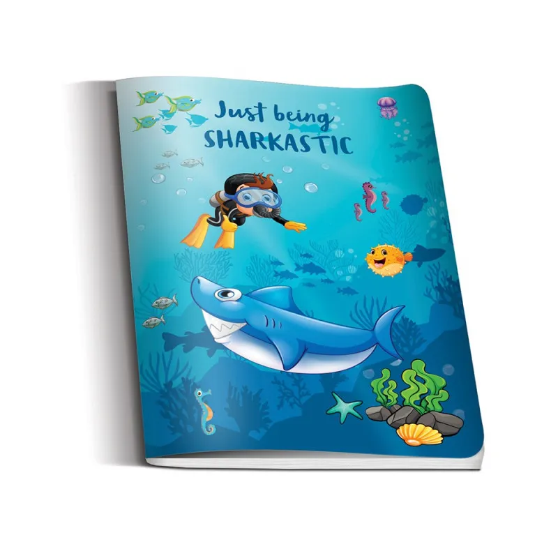 SAVPO SVESKA A4 SHARKS UV LAK CISTA
