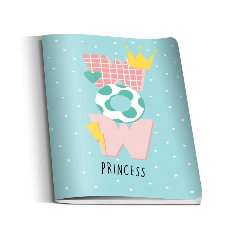 SAVPO SVESKA A5 COOL PRINCESS MEK POVEZ UV LAK LATAJN