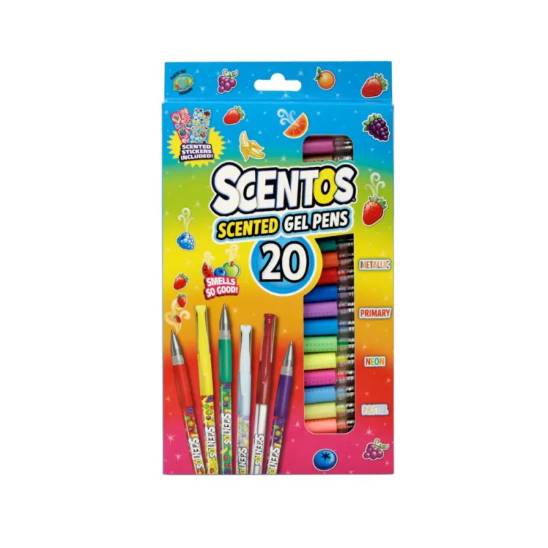 SCENTOS 20 MIRISLJAVE GEL HEMIJSKE 2 STIKER SHEETS