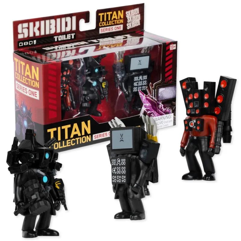 SKIBIDI TOILET TITAN 3 PACK