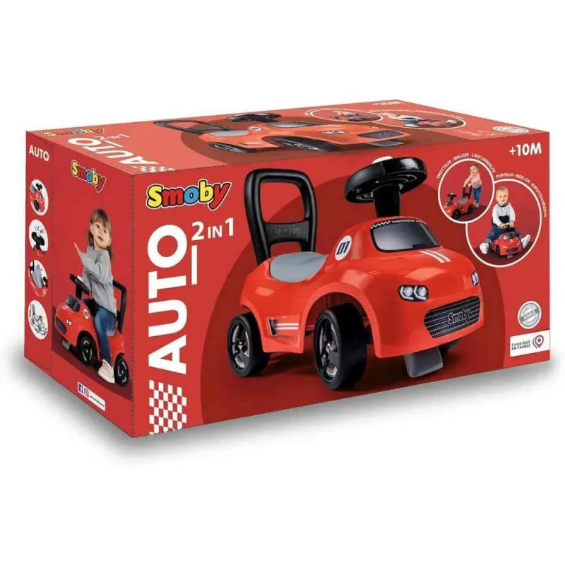 SMOBY AUTO RIDE-ON RED