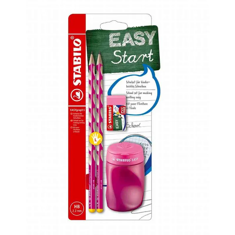 STABILO EASY GRAPH S SKOLSKI SET PINK - ZA LEVORUKE