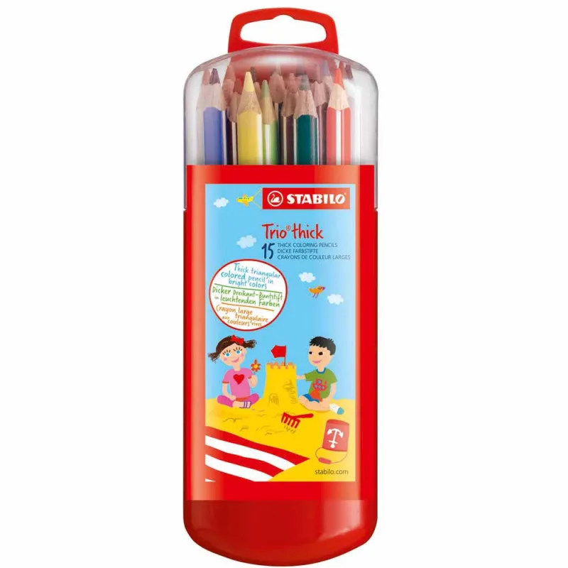 STABILO TRIO DRVENE BOJICE U CVRSTOM PVC PAK 1 15