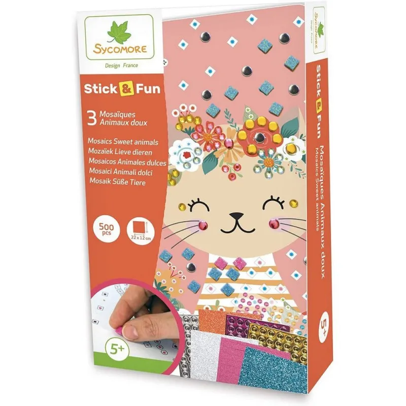STICK N FUN MINI SET CUDDLY ANIMALS CRE7035