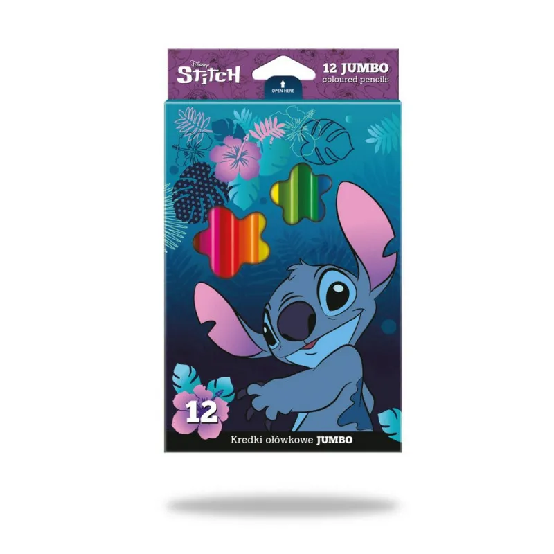 STITCH DRVENE BOJICE JUMBO 12 KOM