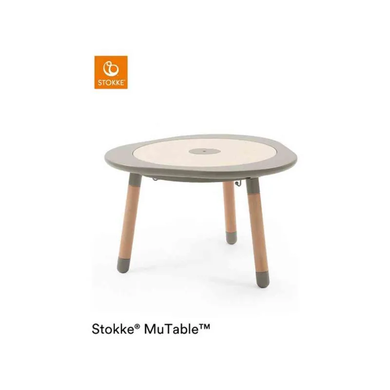 STOKKE MUTABLE DOVE GREY 2 (UKLJUCUJE 4 DVOSTRANE TABLE ZA 7 AKTIVN. & PRIRODNI