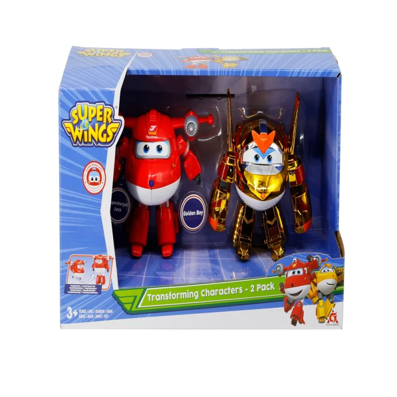 SUPER WINGS TRANSFORMACIJA 2PK SUPERNAPAJUCI AVION I GOLDEN BOY
