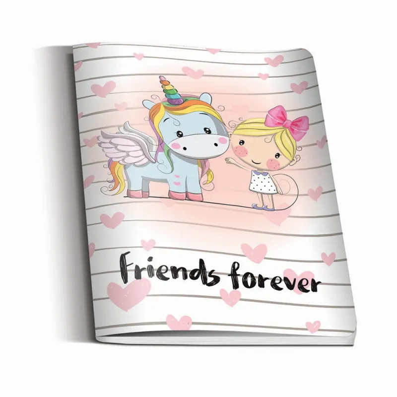 SVESKA MEK POVEZ A5 PRAZNA UNICORNS