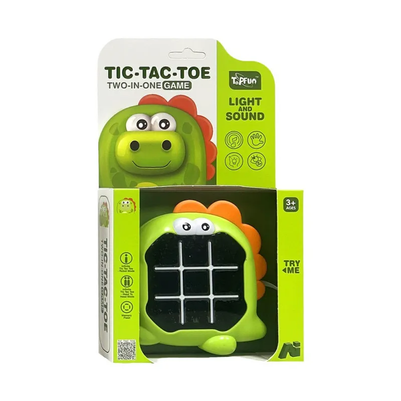 TIC-TAC-TOE 2 IN 1 GAME LIGHT &amp; SOUND DINO