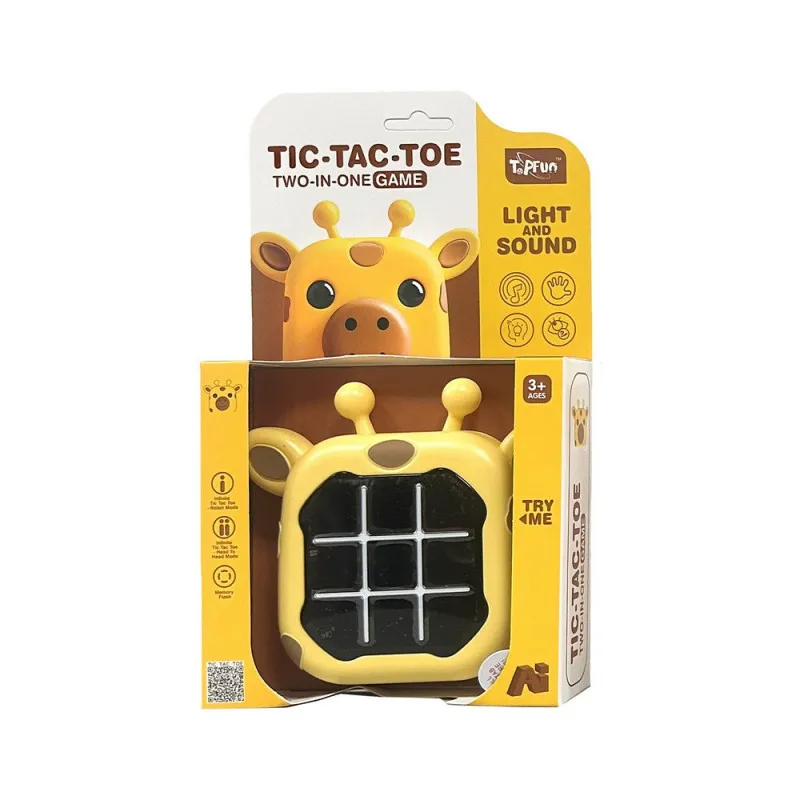 TIC-TAC-TOE 2 IN 1 GAME LIGHT &amp; SOUND GIRAFFE