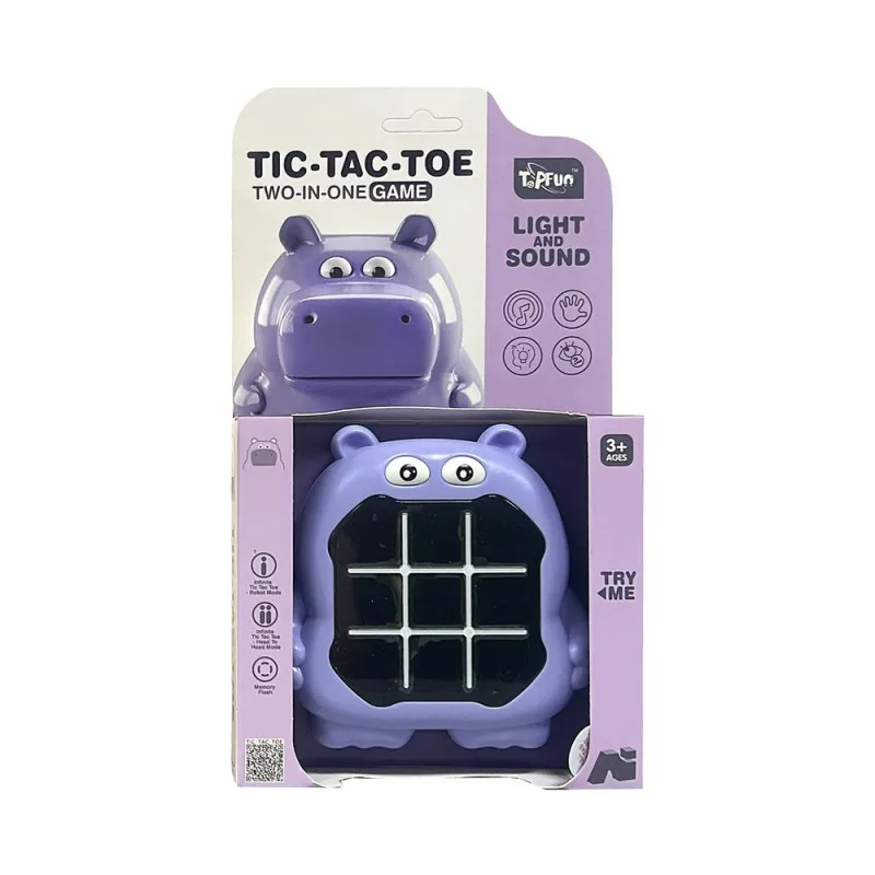 TIC-TAC-TOE 2 IN 1 GAME LIGHT &amp; SOUND HIPPO