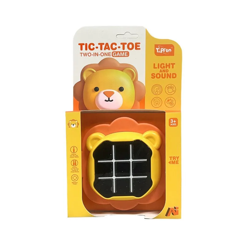 TIC-TAC-TOE 2 IN 1 GAME LIGHT &amp; SOUND LION