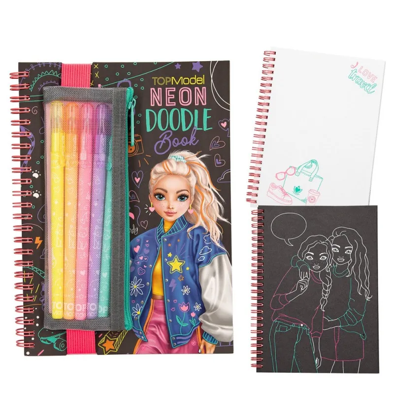 TOP MODEL BOJANKA SA FLOMASTERIMA NEON DOODLE
