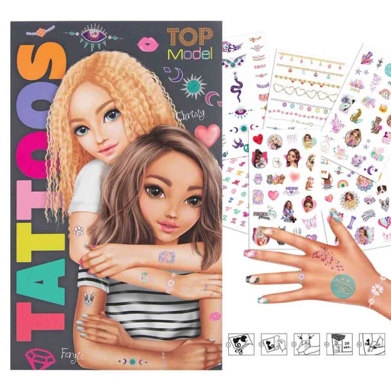 TOP MODEL KNJIGA SA STIKERIMA TATTOOS